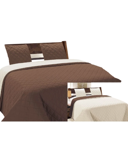 Zdjęcie: Narzuta Vigo II 180x220+2/40 cm 010 brown-ecru 4 EUROMAT