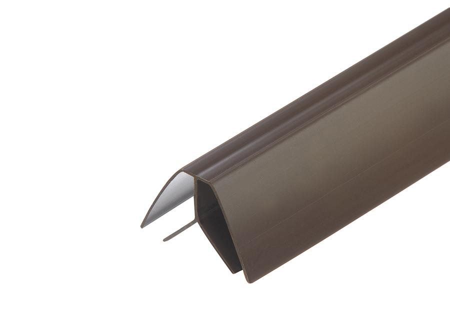 Zdjęcie: Listwa kątowa wewnętrzna do paneli ściennych PVC 3 m Brązowa CEZAR