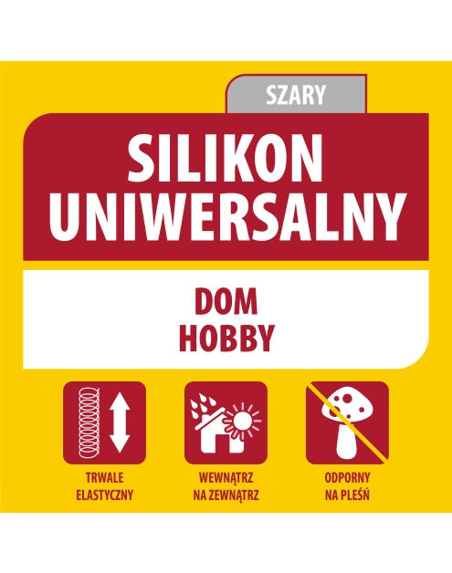 Zdjęcie: Silikon uniwersalny 280 ml szary SOUDAL