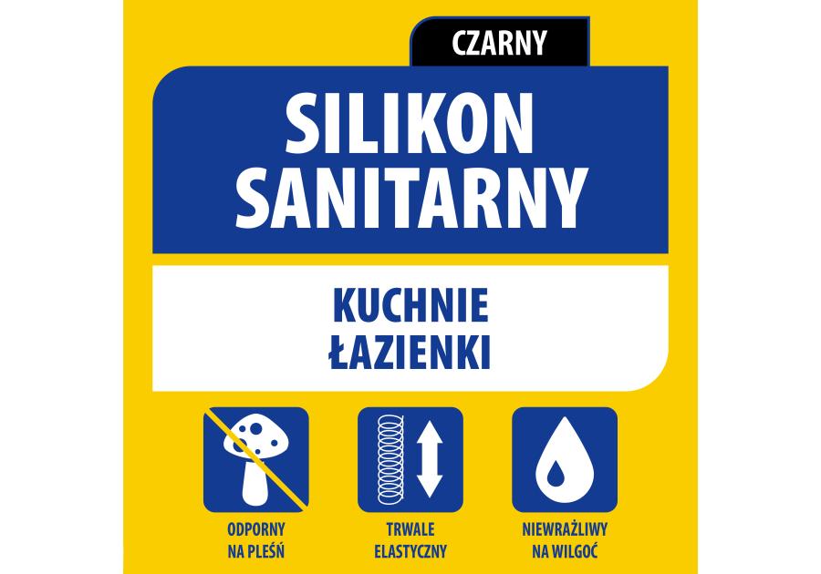 Zdjęcie: Silikon sanitarny 280 ml czarny SOUDAL
