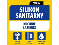 Zdjęcie: Silikon sanitarny 280 ml czarny SOUDAL
