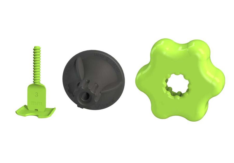 Zdjęcie: Zestaw system no 4 klips/pokrętło do fugi 1,5 mm opakowanie box 100/50 STALCO