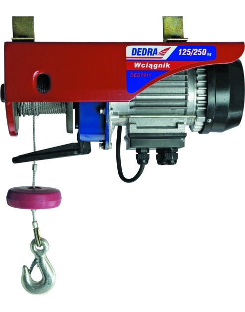 Zdjęcie: Wciągarka elektryczna 1000 W - 250/500 kg DEDRA