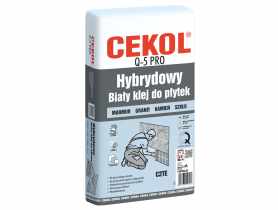 Klej do płytek Q-5 hybrydowy biały 5 kg CEKOL