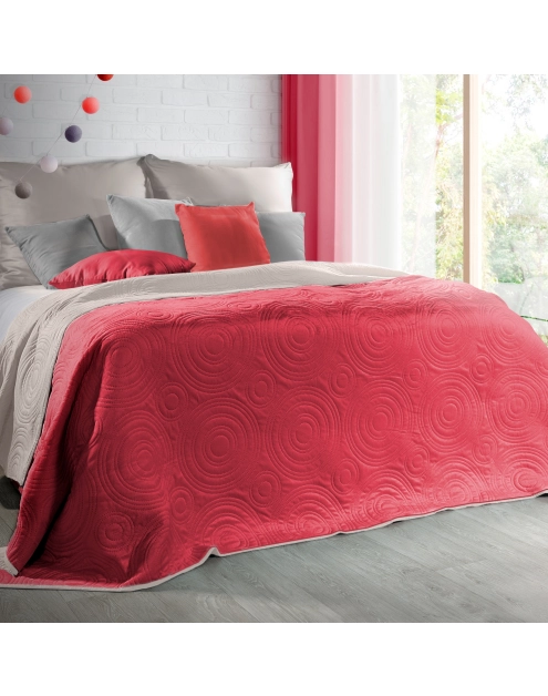 Zdjęcie: Narzuta Josh 170x210 cm czerwono-kawowa EUROFIRANY