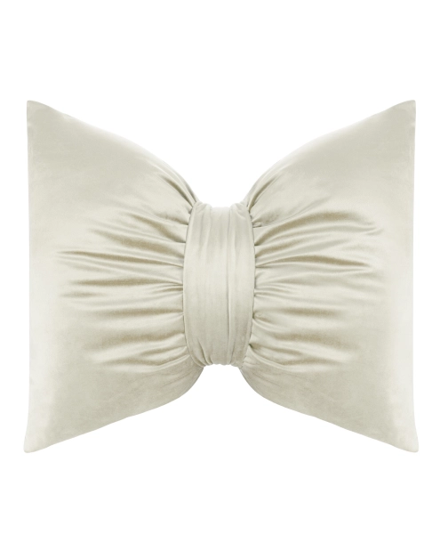 Zdjęcie: Poduszka dekoacyjna Kokarda welwetowa 45x55 cm kremowa EUROFIRANY