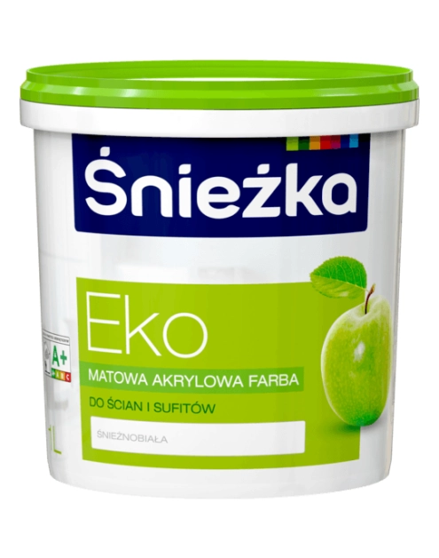 Zdjęcie: Farba EKO biały 1L ŚNIEŻKA
