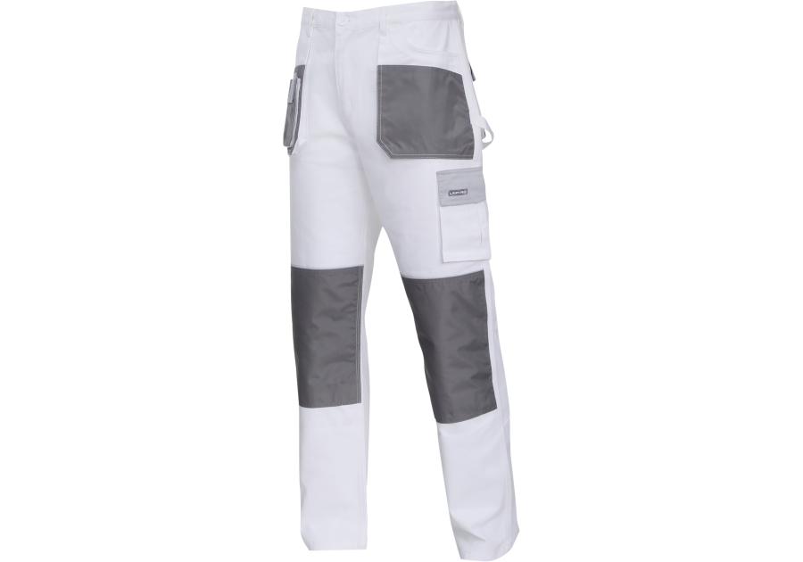 Zdjęcie: Spodnie biało-szare 100% bawełna, 3XL 60, CE, LAHTI PRO
