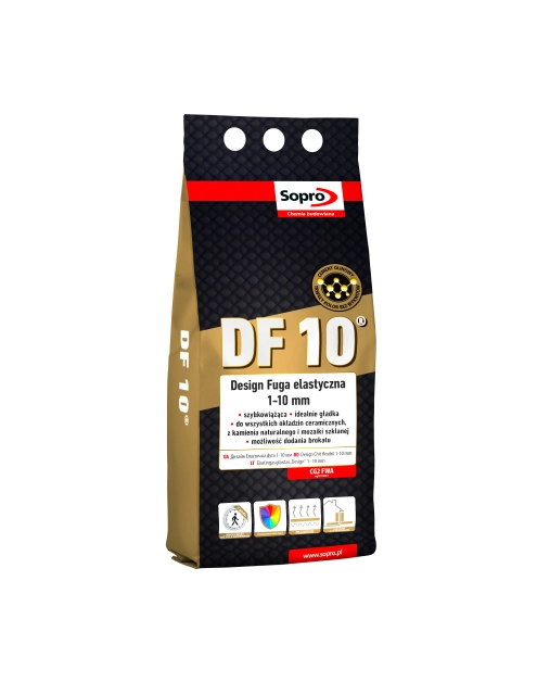 Zdjęcie: Fuga elastyczna Design DF10 1-10 mm heban 62 1076A SOPRO