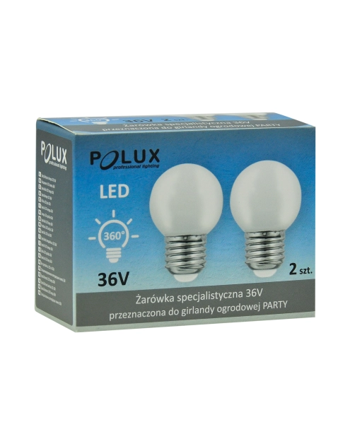 Zdjęcie: Żarówka LED G45 E27 36V 0,5 W 3000K biale 2 szt. POLUX