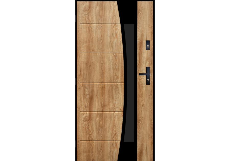 Zdjęcie: Drzwi zewnętrzne diuna dąb turner 80l komplet PANTOR