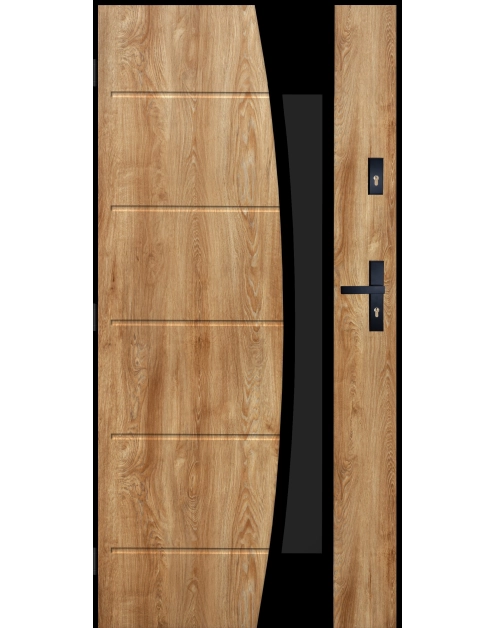 Zdjęcie: Drzwi zewnętrzne diuna dąb turner 80l komplet PANTOR