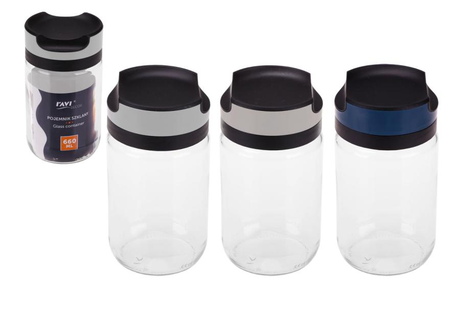 Zdjęcie: Pojemnik szklany Glasser 660 ml 81409 RAVI
