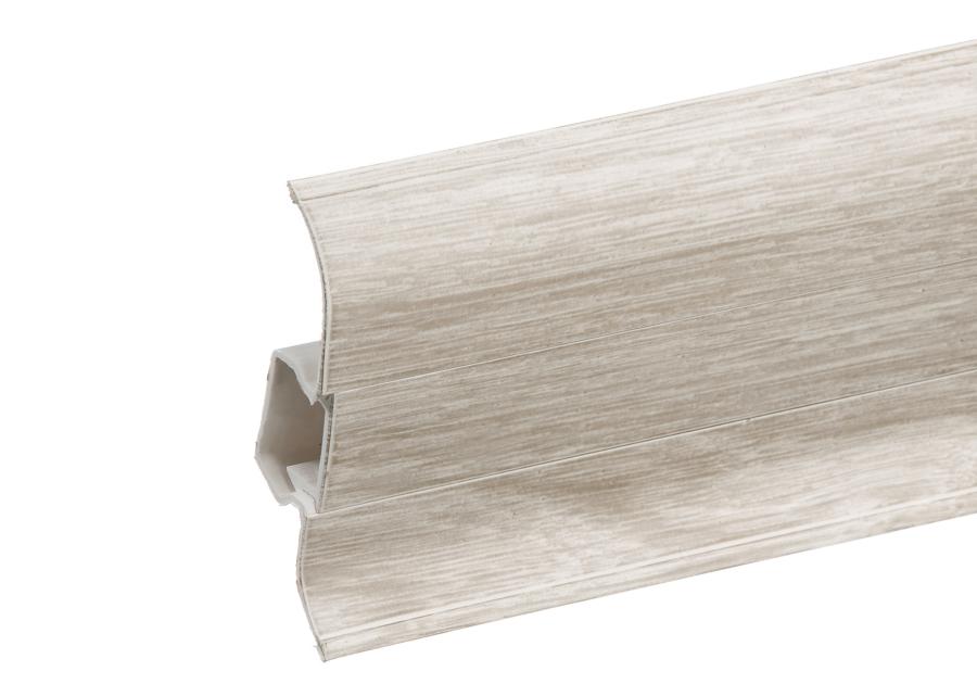 Zdjęcie: Listwa przypodłogowa PVC Premium Classic 22x59 mm; 2,20 m Dąb Labrador Mat CEZAR