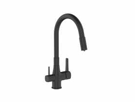 Bateria zlewozmywakowa z filtrem Glamour Trend, chrom/czarna INVENA