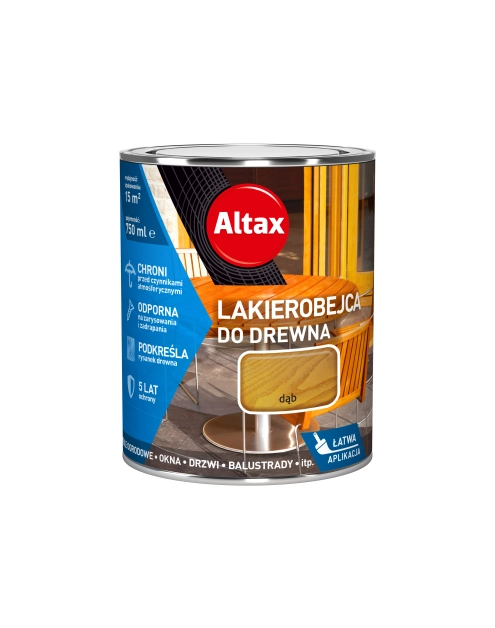 Zdjęcie: Lakierobejca do drewna 0,75 L dąb ALTAX