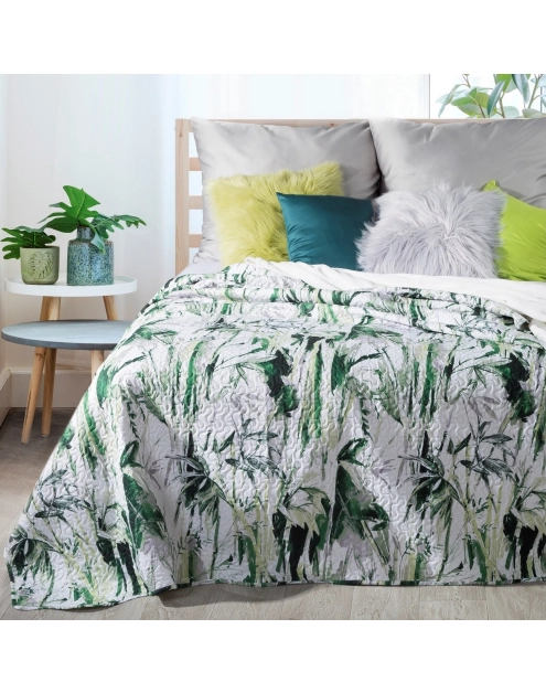 Zdjęcie: Narzuta Verde 170x210 cm zielono-biała EUROFIRANY