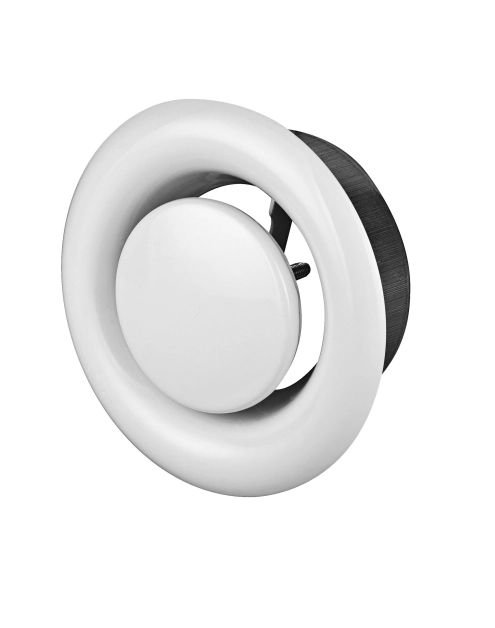 Zdjęcie: Anemostat metalowy wywiewny 125 mm biały AWENTA