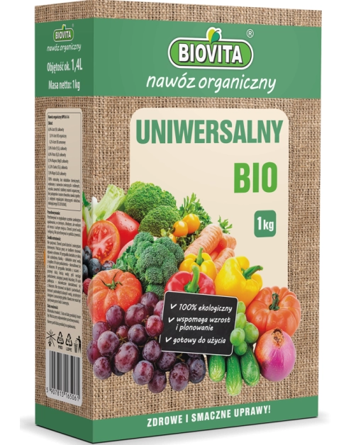 Zdjęcie: Nawóz organiczny uniwersalny BIO granulat 1 kg BIOVITA
