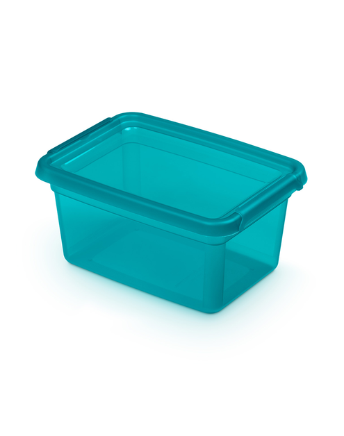 Zdjęcie: Pojemnik z pokrywką i klipsami 14x19x9 cm 1,5 L Ocean (2242) Basestore ORPLAST