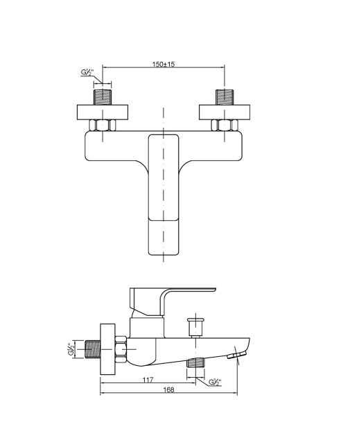 Zdjęcie: Bateria wannowa Nyks INVENA