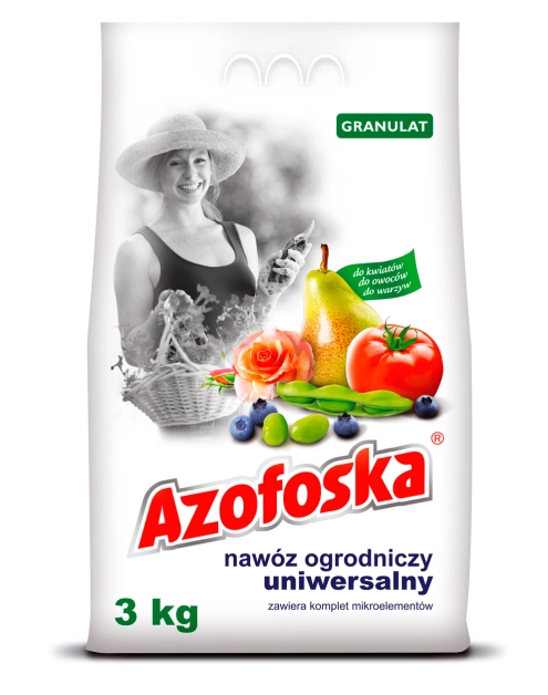 Zdjęcie: Nawóz granulat ogrodniczy uniwersalny worek 3 kg AZOFOSKA