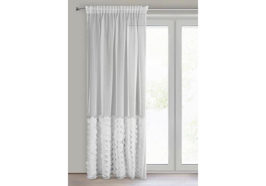 Zdjęcie: Firana gotowa Debora na taśmie 140 x 270 cm biały EUROFIRANY