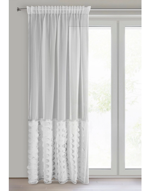 Zdjęcie: Firana gotowa Debora na taśmie 140 x 270 cm biały EUROFIRANY