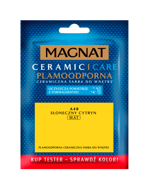 Zdjęcie: Tester farba ceramiczna słoneczny cytryn 30 ml MAGNAT CARE