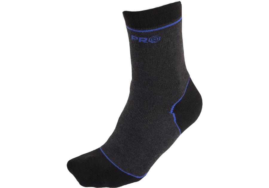 Zdjęcie: Skarpety robocze ocieplane czarno-szare, 1 para, 43-46, LAHTI PRO