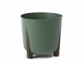 Donica Frida 30 cm eco wood zielona LAMELA