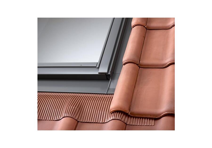 Zdjęcie: Kołnierz pojedynczy EDJ 0000 profilowany do obniżonego montażu, 55x98 cm VELUX