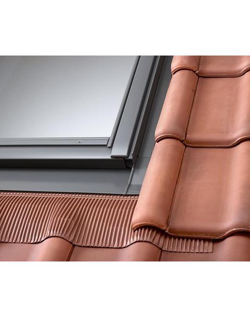 Zdjęcie: Kołnierz pojedynczy EDJ 0000 profilowany do obniżonego montażu, 55x98 cm VELUX