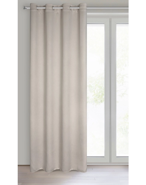 Zdjęcie: Zasłona gotowa Carlo 135x250 cm beżowy EUROFIRANY