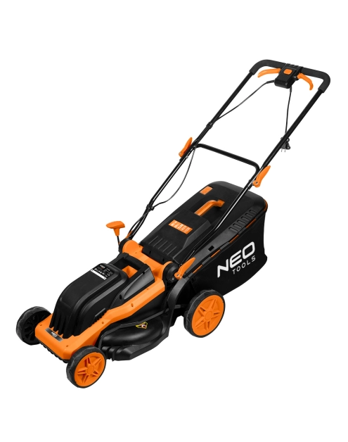 Zdjęcie: Kosiarka elektryczna 1600W szerokość cięcia 380 mm, kosz 45 L NEO TOOLS