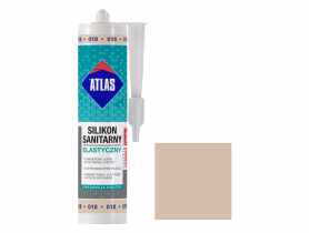 Silikon sanitarny elastyczny 018 beż pastelowy 280 ml ATLAS
