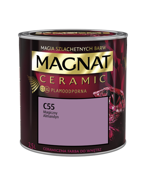 Zdjęcie: Farba ceramiczna 2,5 L magiczny almandyn MAGNAT CERAMIC