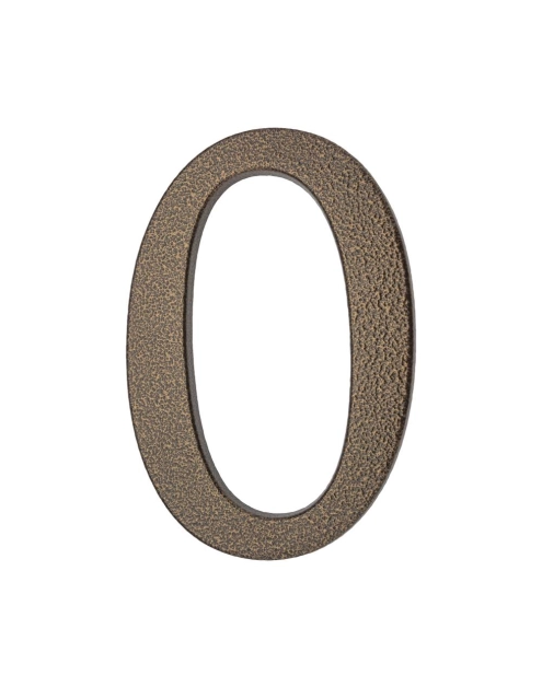 Zdjęcie: Cyfra aluminiowa 0 złoty brąz 190 mm METRO