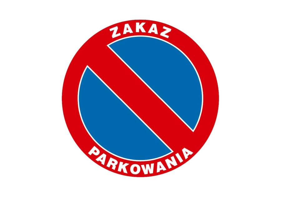Zdjęcie: Oznaczenie "Zakaz parkowania" 25x25 cm płyta METRO