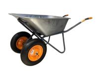 Zdjęcie: Taczka ogrodowa dwukołowa ocynkowana 140 L PSB