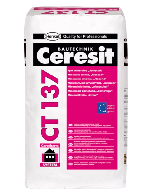 Zdjęcie: Tynk mineralny kamyczek CT 137 2,0, 25 kg CERESIT