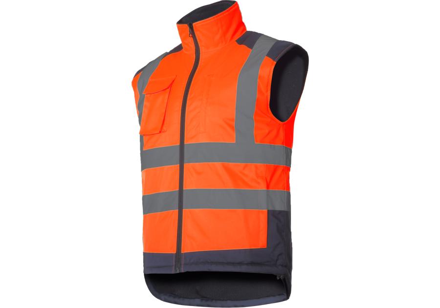 Zdjęcie: Kamizelka ostrzegawcza dwustronna, pomarańczowe, 3XL, CE, LAHTI PRO
