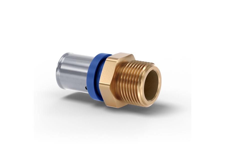 Zdjęcie: Redukcja zaciskowa gwint zewnętrzny 20/1/2 Radopress PIPELIFE