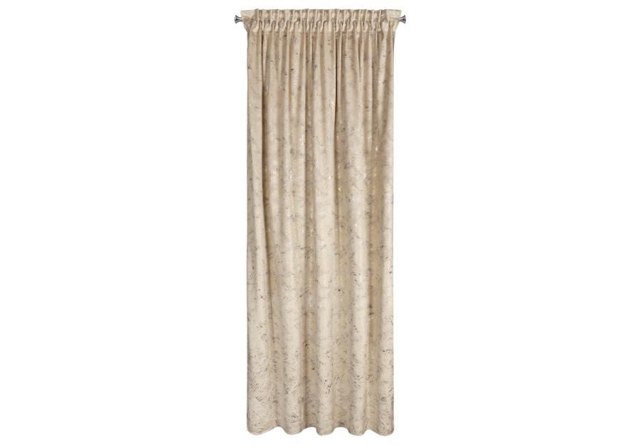 Zdjęcie: Zasłona gotowa Tulia na taśmie 135x270 cm beżowy EUROFIRANY