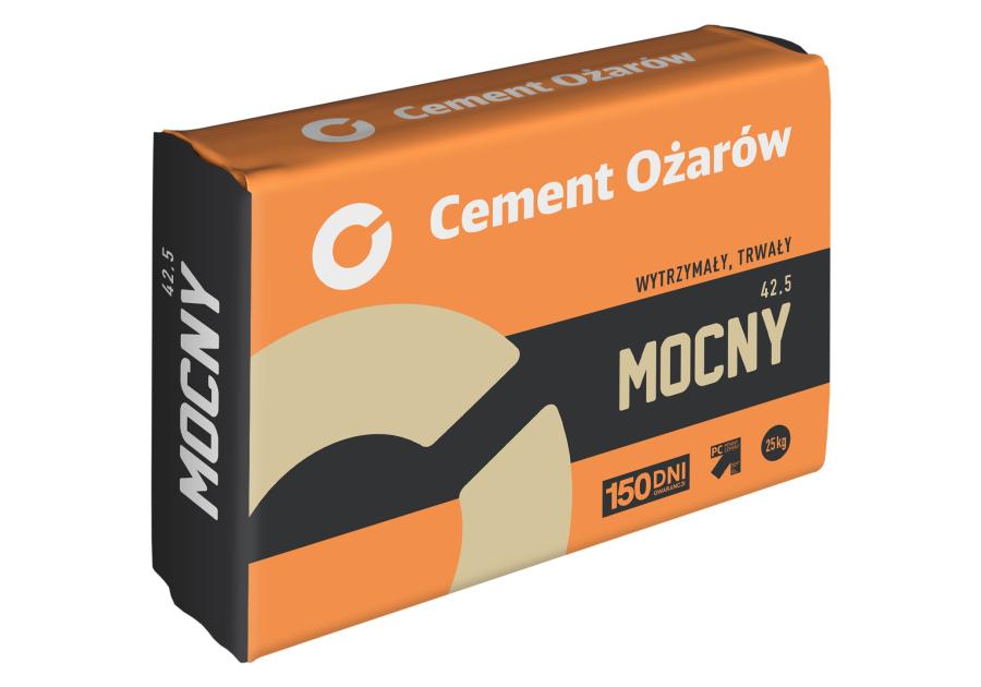 Zdjęcie: Cement MOCNY CEM II/A-V 42,5 R-NA 25 kg CEMENT OŻARÓW