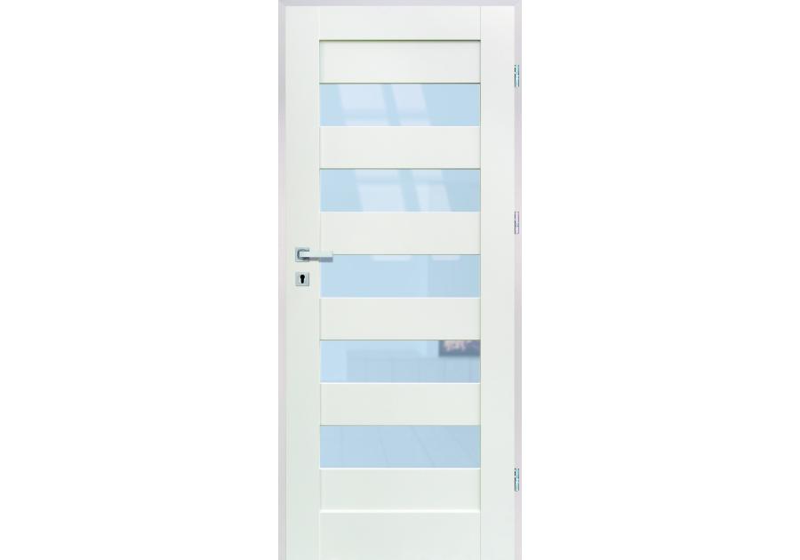 Zdjęcie: Drzwi wewnętrzne Monza 05 Biały 70 cm lewe KR CENTER