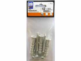 Kołek rozporowy z wkrętem kluczowym 12x80 mm - 3 szt. SILA