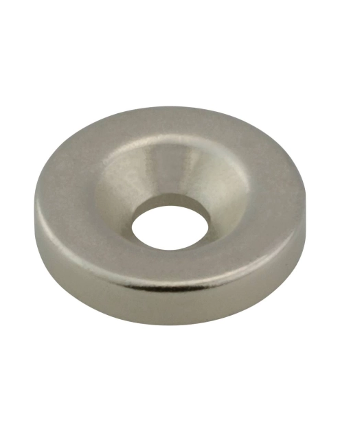 Zdjęcie: Magnes neodymowy okrągły 14x3 mm z otworem 8/4 mm, 5 sztuk STAHL