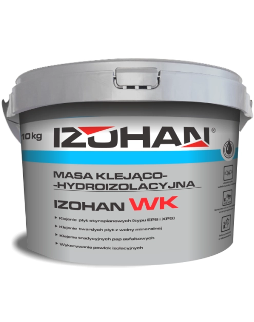 Zdjęcie: Masa klejąco-hydroizolacyjna WK 10 kg IZOHAN
