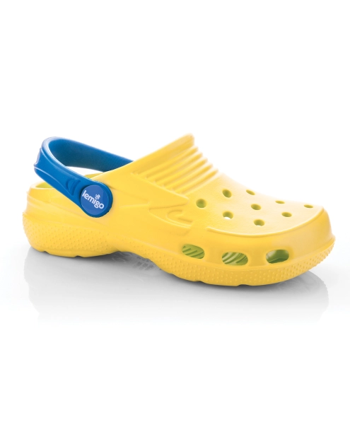 Zdjęcie: Klapki Lemigoose 881 rozmiar 24 giallo 128c/azurro 2727c LEMIGO